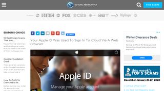 
                            6. Your Apple ID Was Used To Sign In To iCloud Via A Web Browser ...