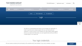 
                            11. Your Application - Online Application | TÜV NORD GROUP