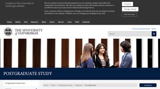 
                            5. Your application | The University of Edinburgh