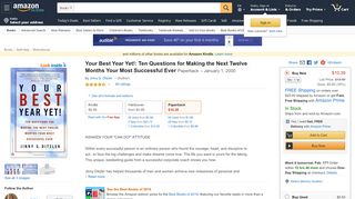 
                            8. Your Best Year Yet!: Ten Questions for Making the Next ... - Amazon.com