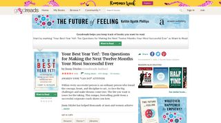 
                            10. Your Best Year Yet!: Ten Questions for Making the Next ... - Goodreads