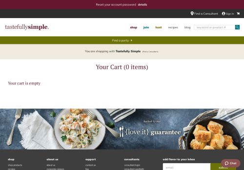 
                            4. your cart | Tastefully Simple