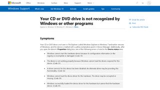 
                            13. Your CD or DVD drive is not recognized by Windows or other ...