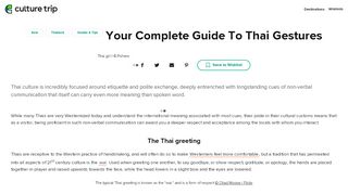 
                            10. Your Complete Guide To Thai Gestures - Culture Trip