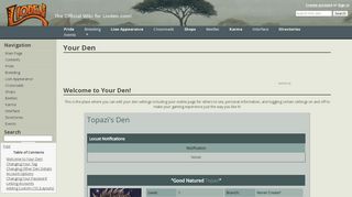 
                            13. Your Den - Lioden Wiki