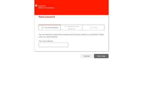 
                            5. Your email address: Reset password