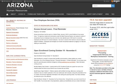 
                            5. Your Employee Services | Human Resources - AZ.gov