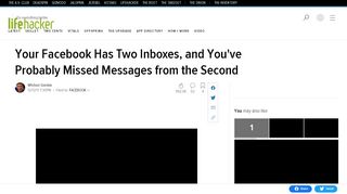 
                            12. Your Facebook Has Two Inboxes, and You've Probably ...