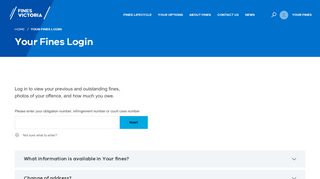 
                            9. Your Fines Login - Fines Victoria