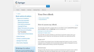 
                            4. Your free eBook - Springer