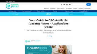 
                            10. Your Guide to CAO Available (Vacant) Places - Applications Open ...