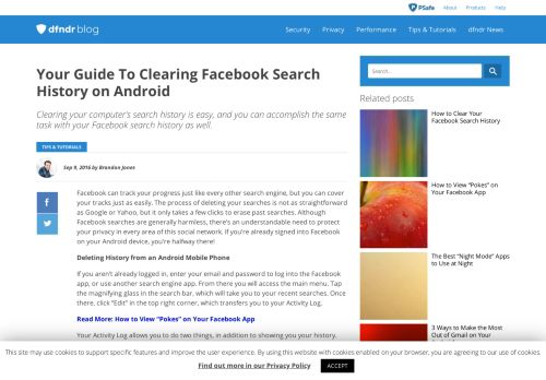 
                            12. Your Guide To Clearing Facebook Search History on Android - PSafe ...