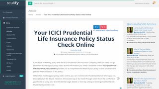 
                            7. Your ICICI Prudential Life Insurance Policy Status Check Online