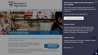 
                            11. Your Insight login - Wolstanton High School