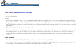 
                            6. Your Kerio Connect mail server test drive - AP Lawrence