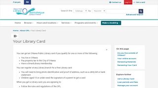 
                            5. Your Library Card | Ottawa Public Library