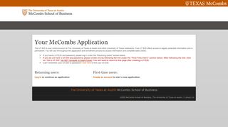 
                            3. Your McCombs Application