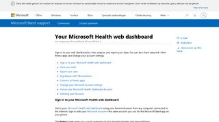 
                            2. Your Microsoft Health web dashboard - Microsoft Support