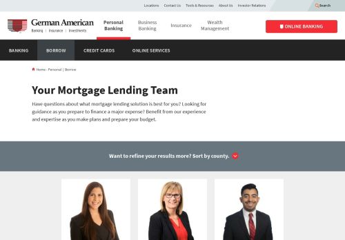 
                            12. Your Mortgage Lending Team | German American Bank