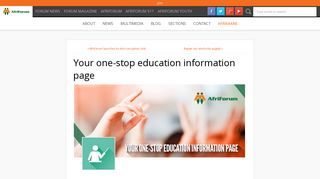 
                            11. Your one-stop education information page - AfriForum
