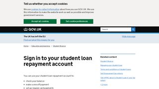 
                            2. Your online account - Student Loans Company