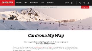 
                            1. Your Online Profile - Cardrona My Way | Cardrona NZ