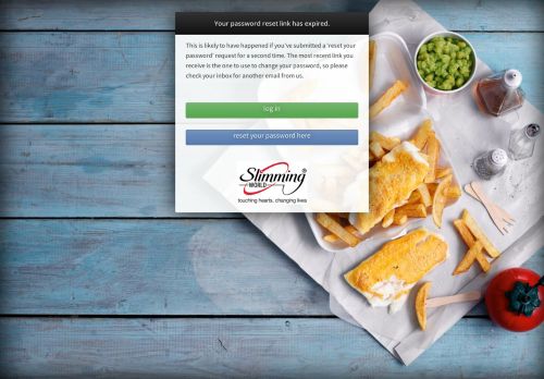 
                            3. Your password reset link has expired. - Slimming World