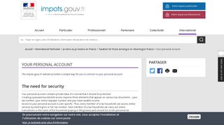 
                            4. Your personal account | impots.gouv.fr