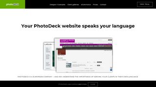 
                            5. Your PhotoDeck website speaks your language | Photography ...