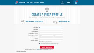 
                            10. Your Pizza Profile | Domino's - Pizza Profile Edit Details