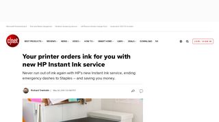 
                            13. Your printer orders ink for you with new HP Instant Ink service - CNET