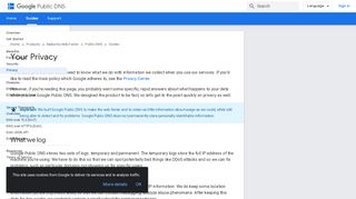 
                            13. Your Privacy | Public DNS | Google Developers