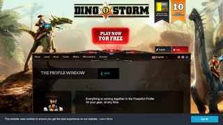
                            11. Your Profile - Dino Storm