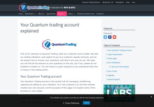 
                            3. Your Quantum Trading Account Explained - MT4 trading indicators