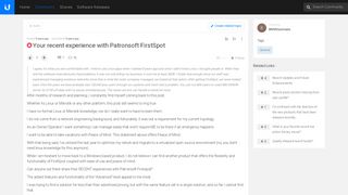 
                            6. Your recent experience with Patronsoft FirstSpot - Ubiquiti ...