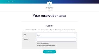 
                            12. Your reservation area -- Login in | Disneyland Paris Business Solutions