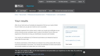 
                            9. Your results | British Council