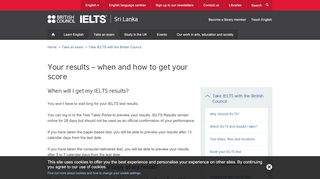 
                            13. Your results – when and how to get your score | British Council Sri ...