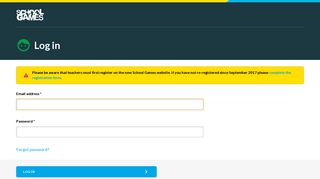 
                            13. Your School Games - Log in
