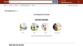 
                            3. Your Shopping Cart - Total Wine