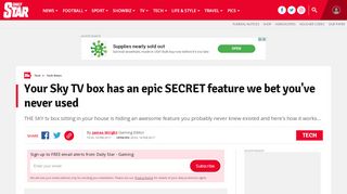 
                            11. Your Sky TV box has an epic SECRET feature we bet you've never ...