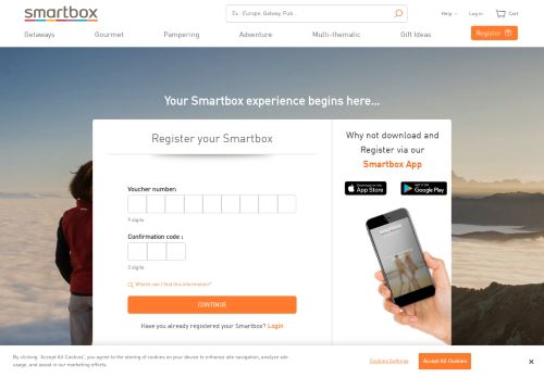 
                            6. Your Smartbox experience starts here…
