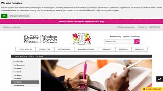 
                            3. Your Studies - Wrexham Glyndwr University