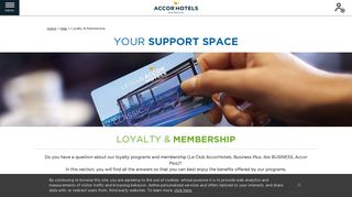 
                            5. Your support area : Loyalty & Membership – ibis.accorhotels.com