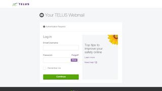 
                            11. Your TELUS Webmail - TELUS Webmail - log in