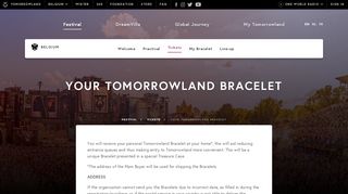 
                            3. Your Tomorrowland Bracelet - Tickets - Festival - Tomorrowland