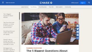 
                            6. Your Top 401(k) Questions Answered - Chase.com