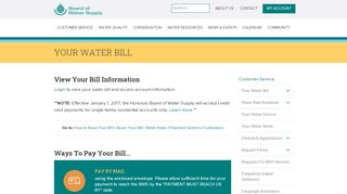 
                            13. Your Water Bill - Board of Water Supply