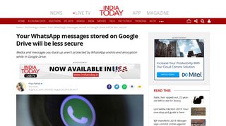 
                            11. Your WhatsApp messages stored on Google Drive will be less secure ...