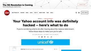 
                            11. Your Yahoo account info was definitely hacked -- here's what to do ...